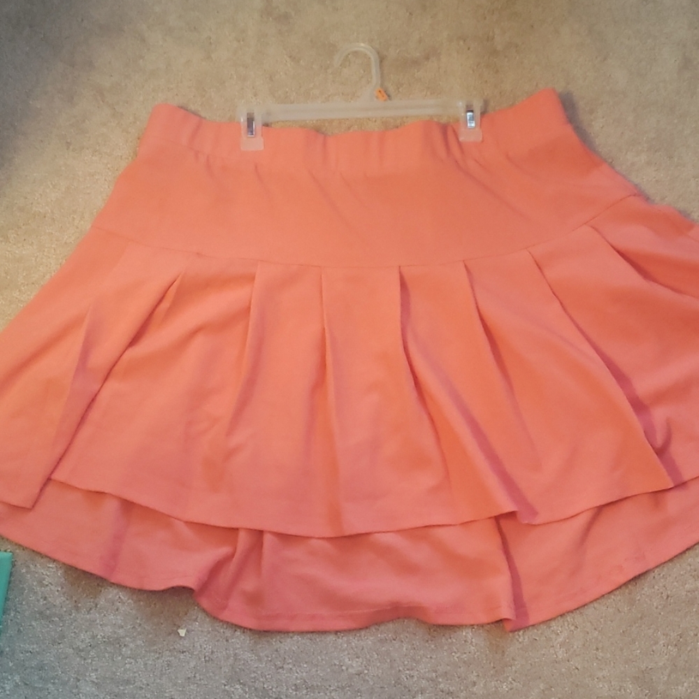 Torrid peachy tangerine skirt Size 22